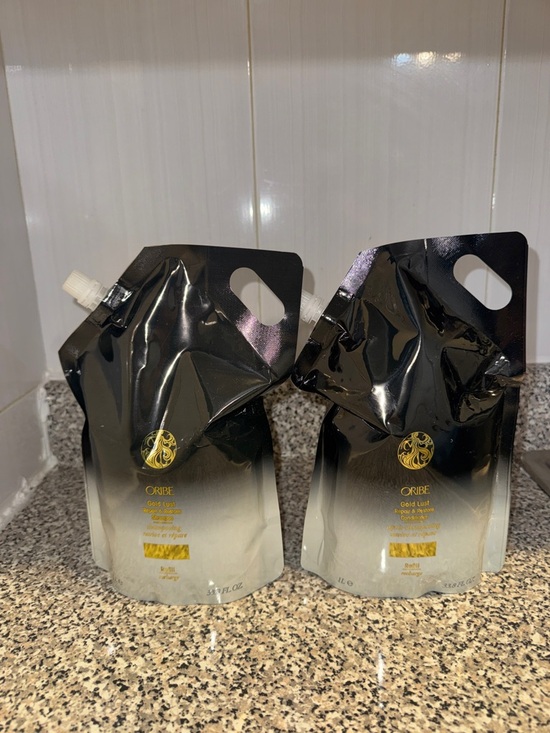 Oribe Other - Oribe Gold Lust repair & restorative Duo Refill Pouches in Black and Gold